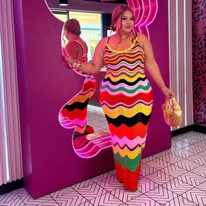 Fashion Nova Multicolor Maxi Dress
